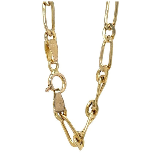 14k Yellow Gold 24 inch Figaro Chain 4.3g