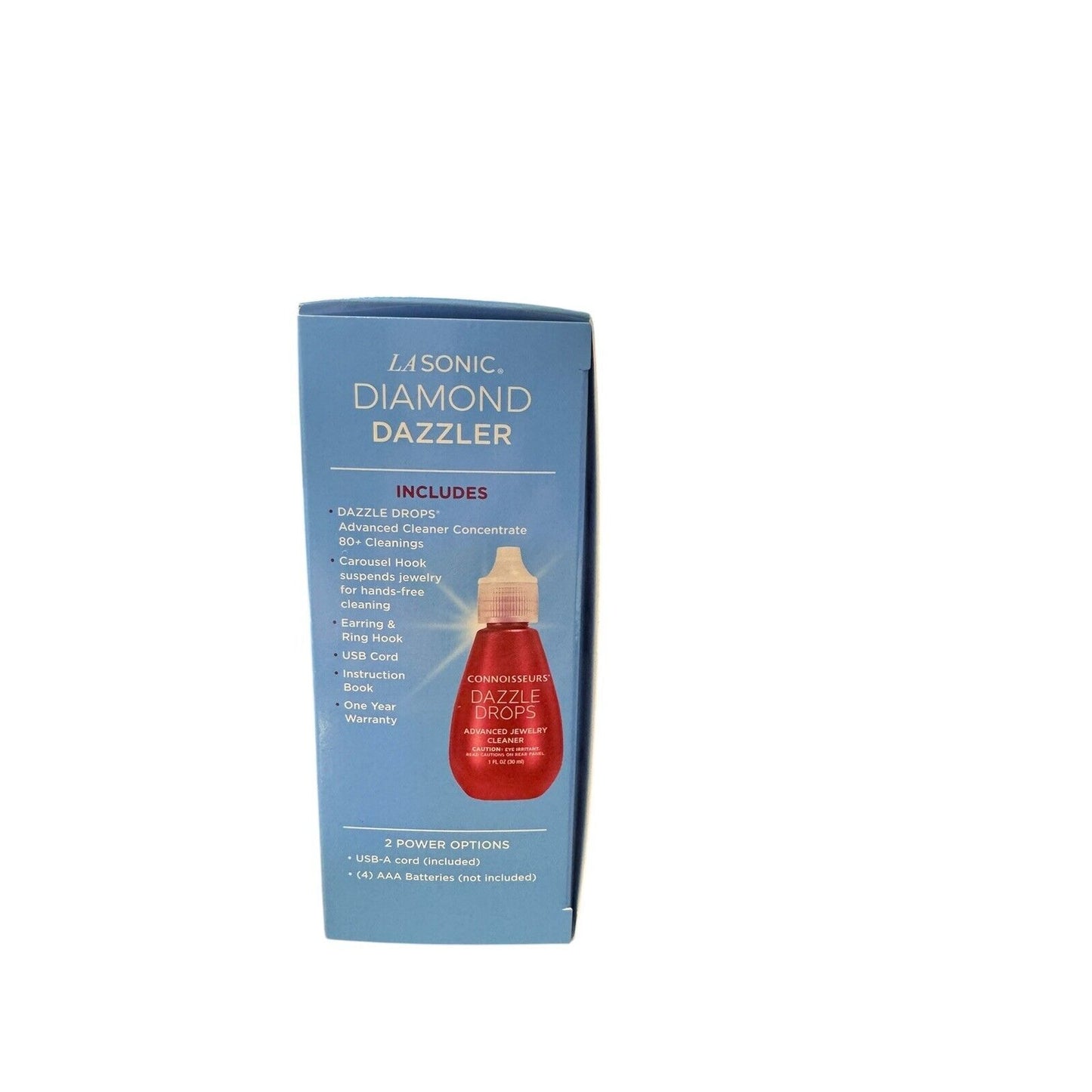 CONNOISSEURS sonic diamond cleaner kit Includes dazzle drops advanced jewelry