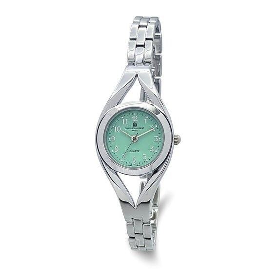 Charles Hubert Womens Quartz Analog Wristwatch With Mint Dial