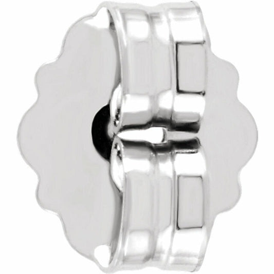 14K White Gold Ultra-Lightweight Friction Earring Back with 4.2 mm