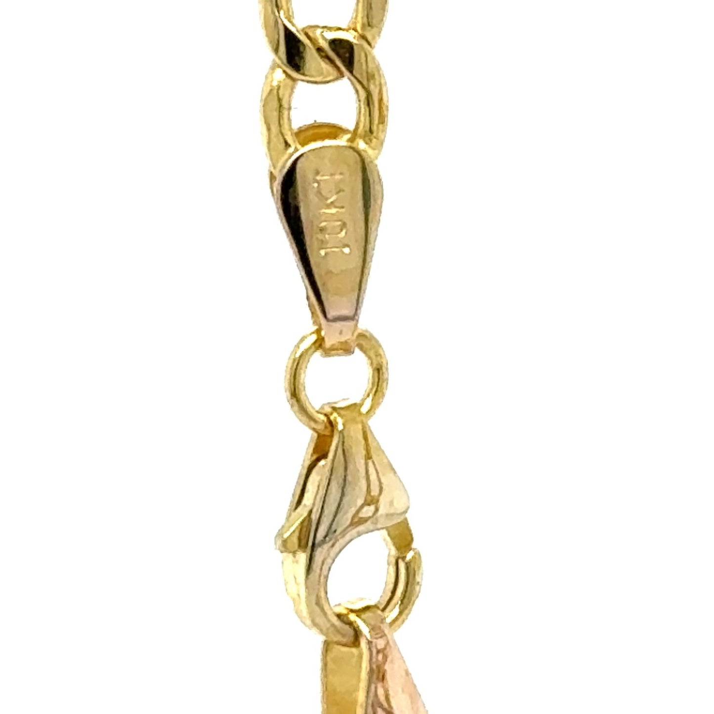 10k Yellow Gold Figaro Chain Necklace 20" 3.2g Elegant Jewelry