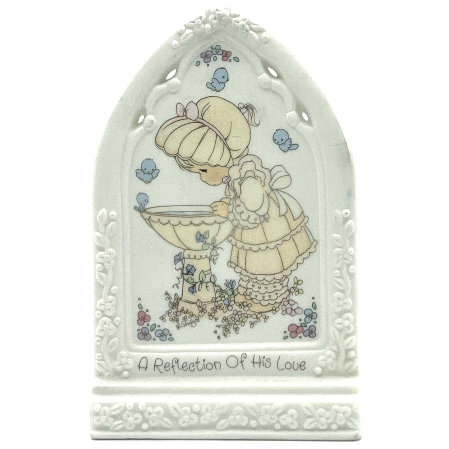 Precious Moments 1993 "A Reflection Of His Love" Kindness Standing Plaque
