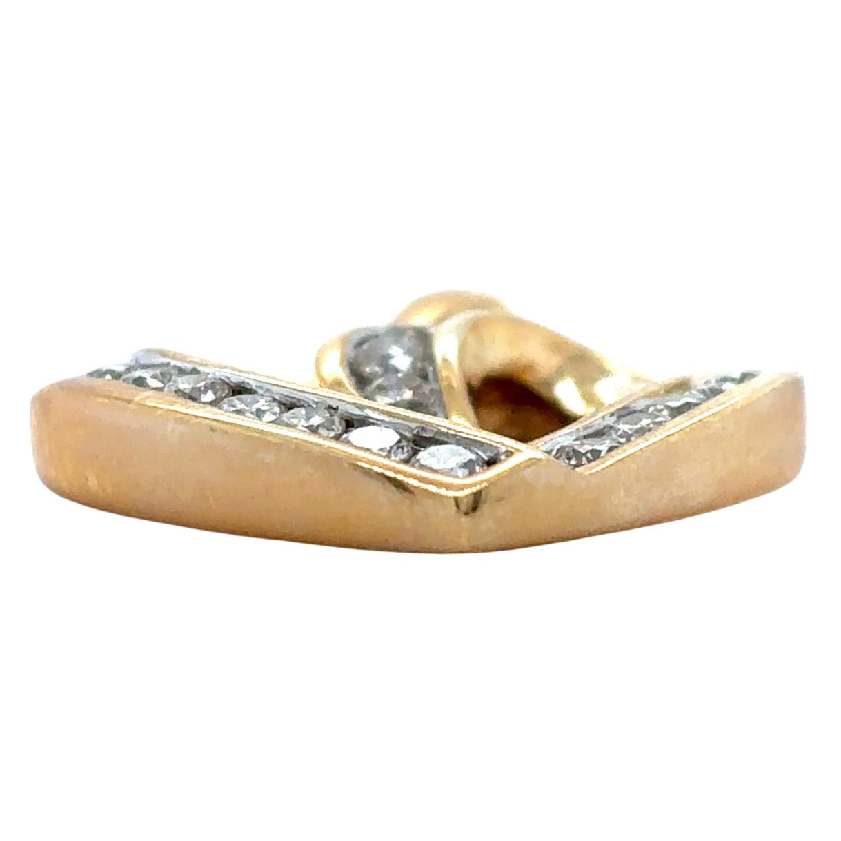 1/2ct Diamond Heart 14k Yellow Gold Pendant 3.7g