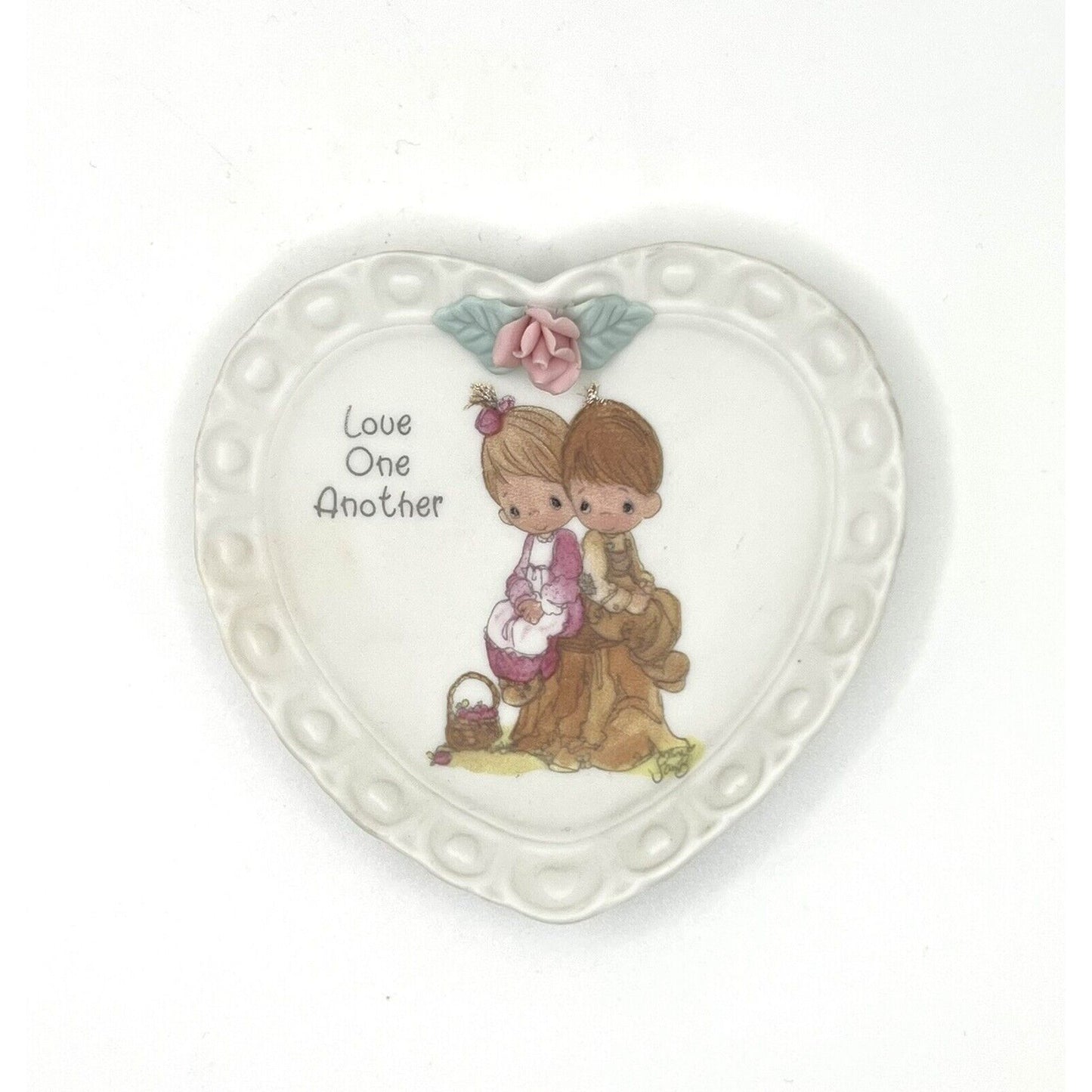 Precious Moments Porcelain Plate Love One Another