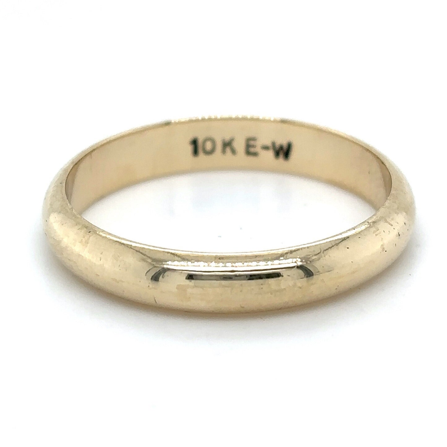 3.8mm Wedding Band Ring REAL Solid 10k Yellow Gold 3.6 g Size 10