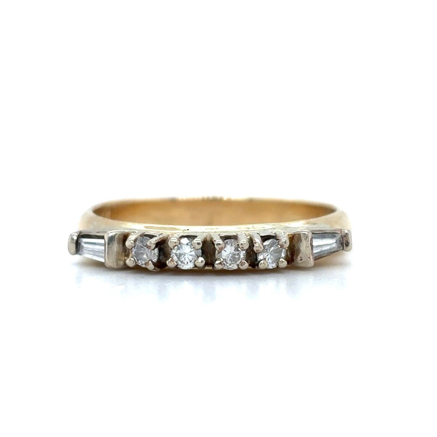 1/5ctw Diamond 14k Yellow Gold Size 8 Band 3.4g