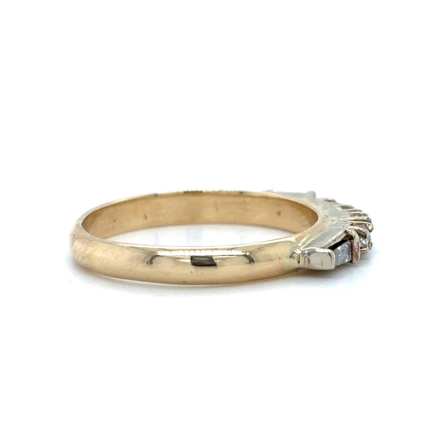 1/5ctw Diamond 14k Yellow Gold Size 8 Band 3.4g