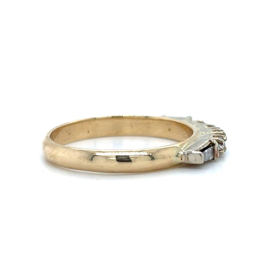 1/5ctw Diamond 14k Yellow Gold Size 8 Band 3.4g