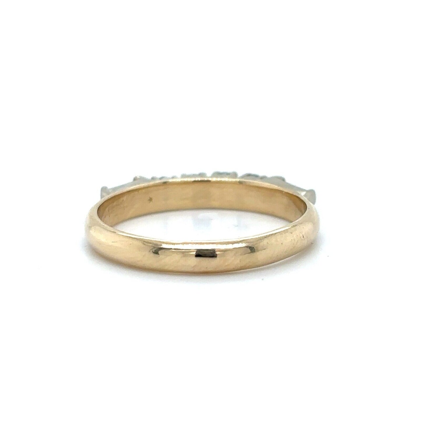 1/5ctw Diamond 14k Yellow Gold Size 8 Band 3.4g