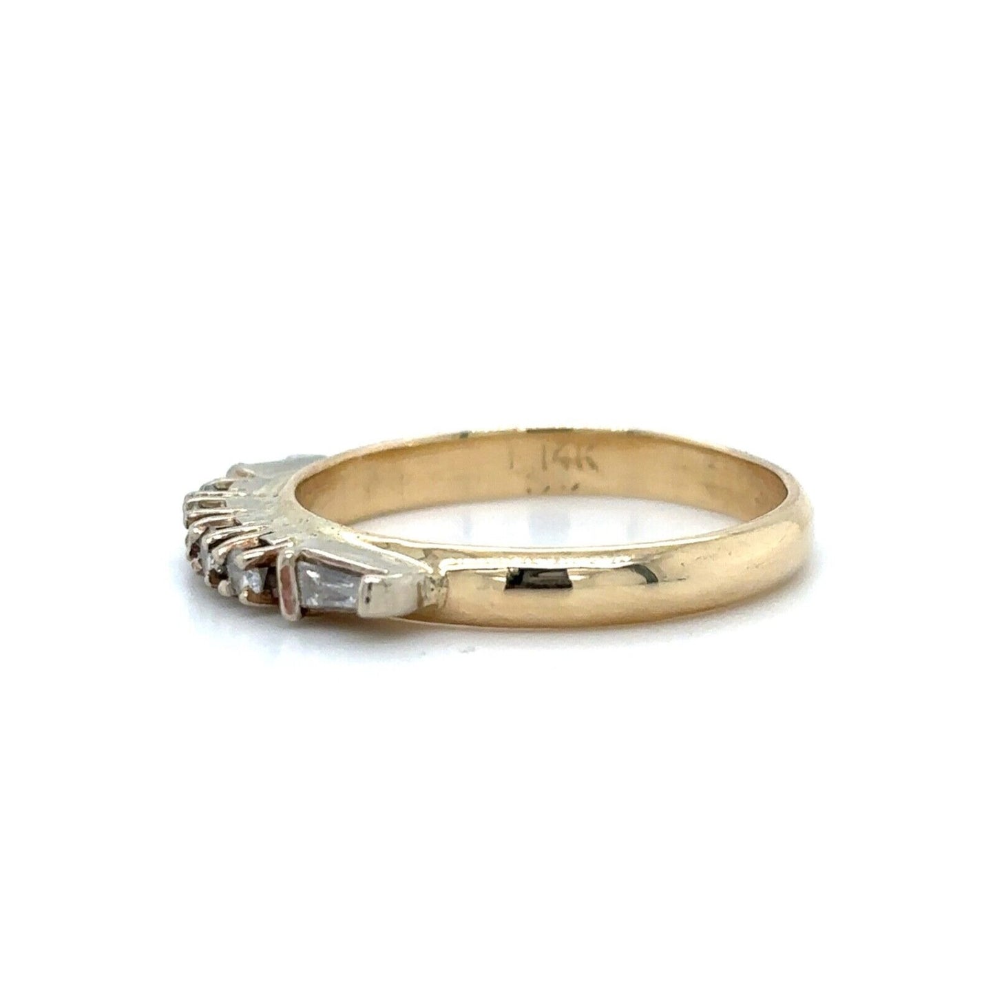 1/5ctw Diamond 14k Yellow Gold Size 8 Band 3.4g