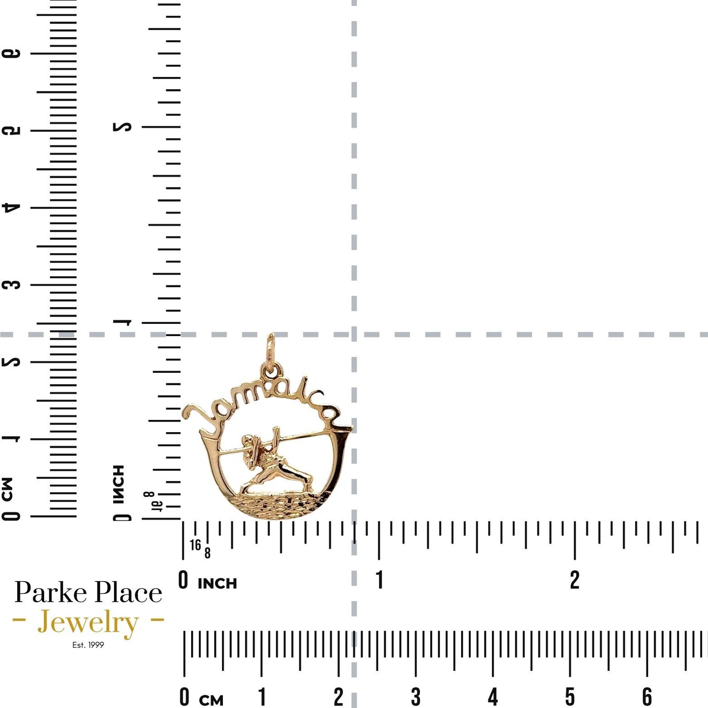 Jamaica Limbo Pendant 14K Yellow Gold 2.1g