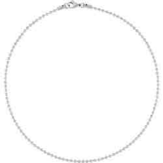 Stainless Steel 2.4mm Hollow Bead 28 in Chain