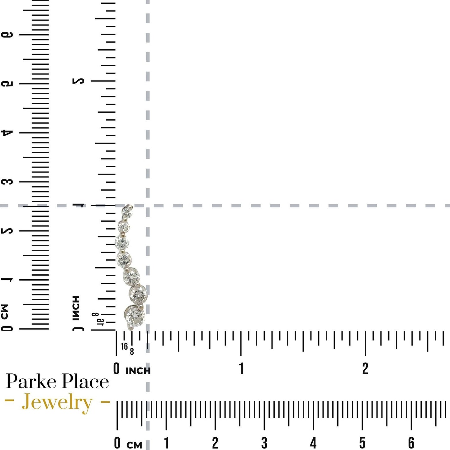 1ctw Diamond Journey 14k White Gold Pendant with 10k Gold 18" Necklace 2.0g