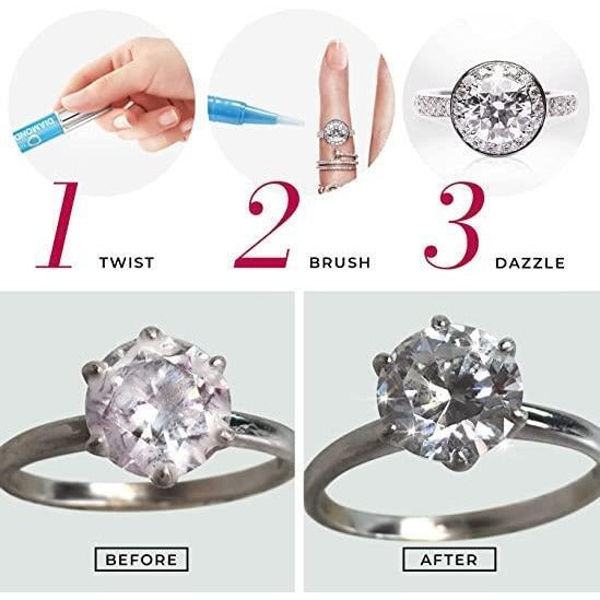 CONNOISSEURS Diamond Dazzle Stik Jewelry Cleaner Solution Pen