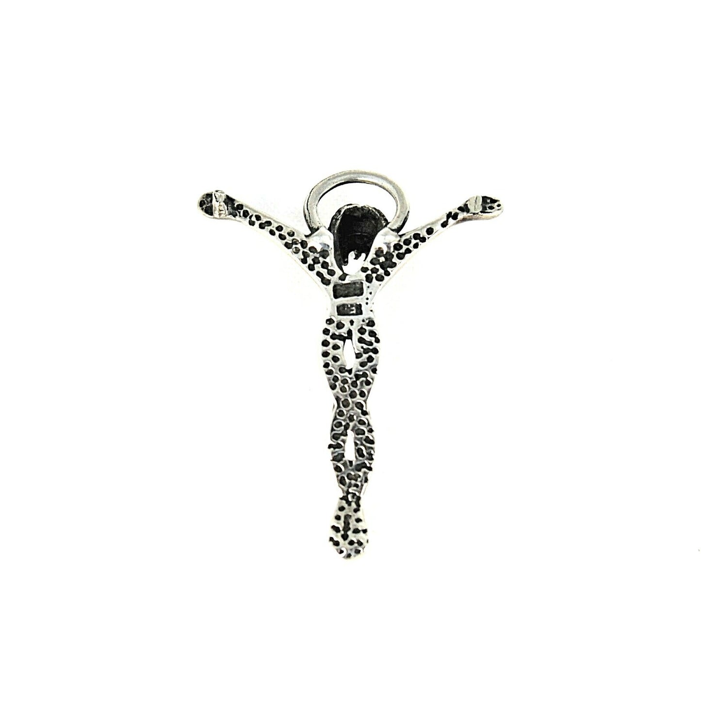 .925 Sterling Silver Artistic Crucifix Pendant 5.4g