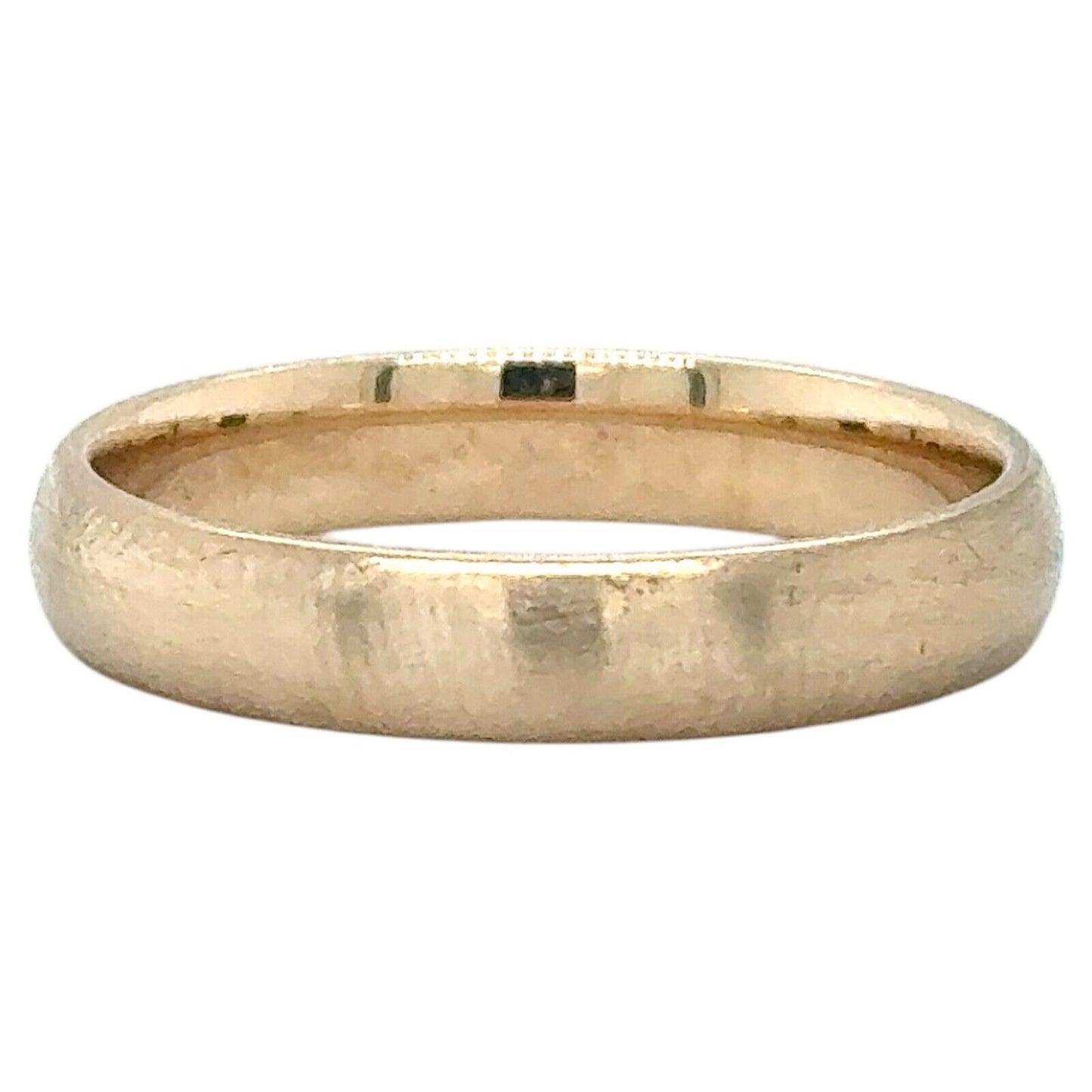 14k Yellow Gold 3.9mm Wedding Band Ring 4.2g Size 9