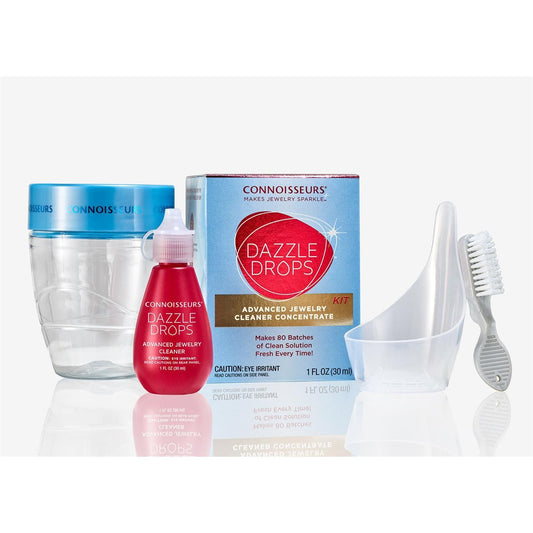 CONNOISSEURS Advanced Dazzle Drops, Jewelry Cleaner Concentrate Solution, 1 Ounc