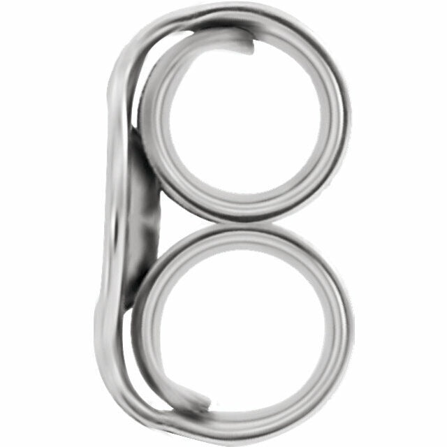 14K White Gold Ultra-Lightweight Friction Earring Back with 3.1 mm Pad