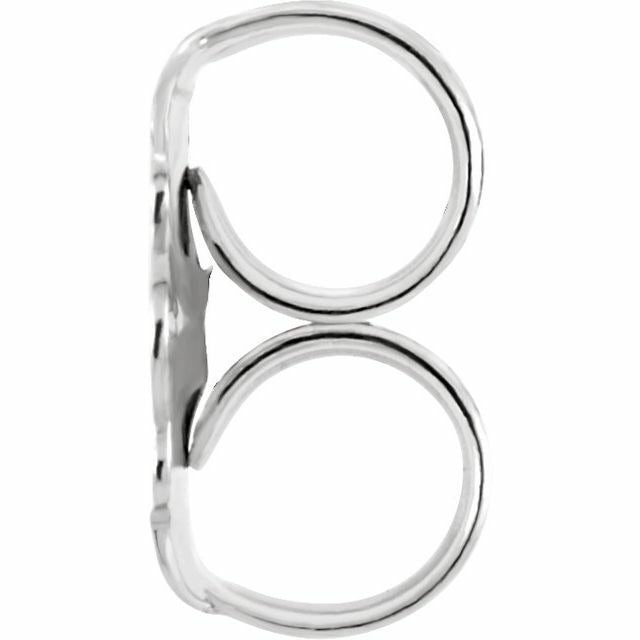 Set of 2 Real 10K White Gold Ultra-Lightweight Friction Earring Back 4.2 mm