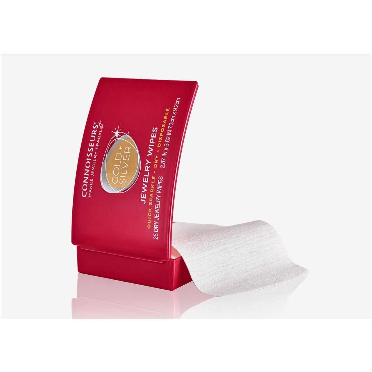 CONNOISSEURS Jewelry Cleaner Polishing Wipes Compact Disposable Polishing Cloth