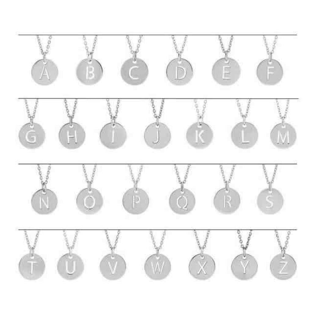 Sterling Silver Initial "A" Necklace 16-18" Adjustable Chain