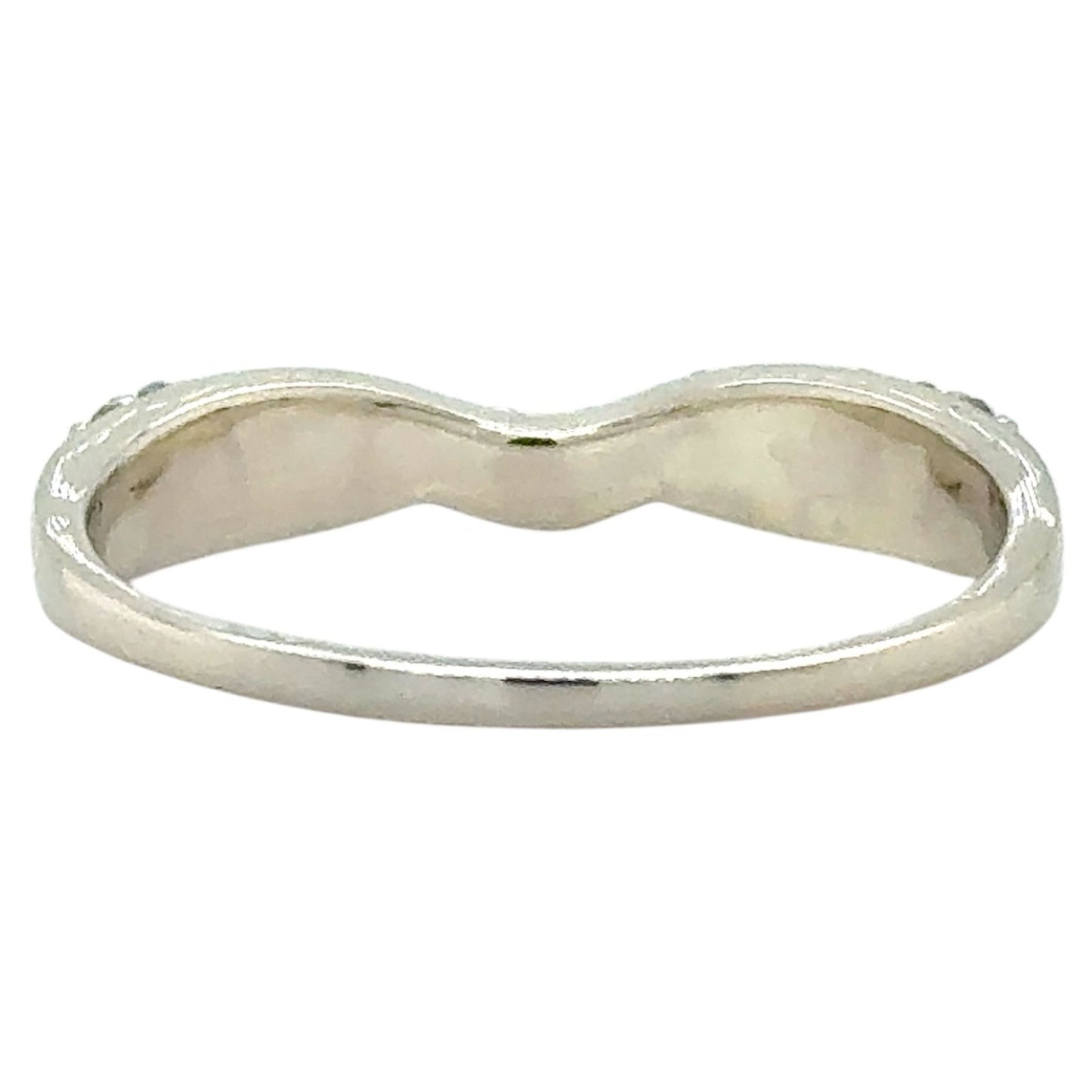 1/5ctw Diamond 14k White Gold Enhancer Band Ring 2.7g Size 10.5 (SI2-I1,G-I)