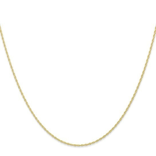 10k Yellow Gold .95mm Carded Cable Rope 16 inch Chain