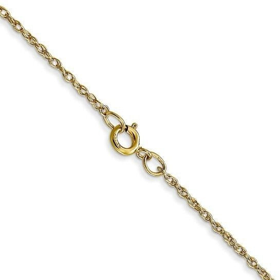 10k Yellow Gold .95mm Carded Cable Rope 16 inch Chain