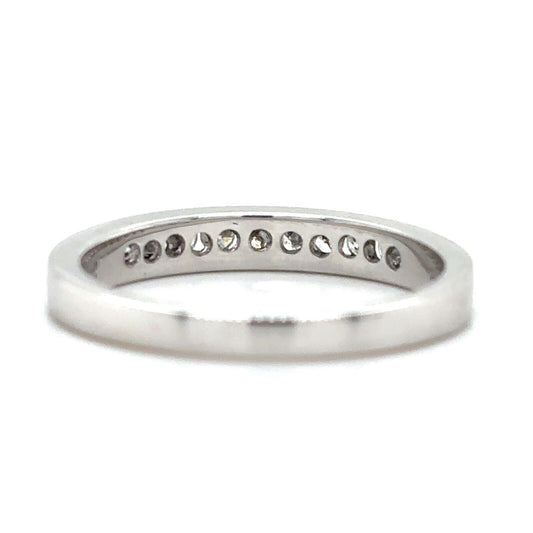1/10ctw Diamond 14k White Gold Size 6.75 Band 2.5g
