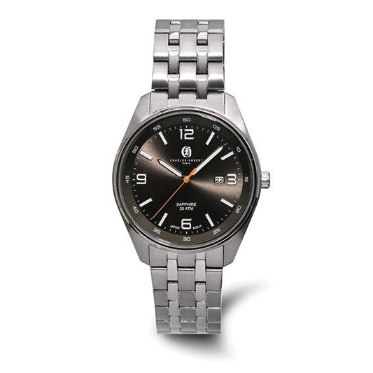 Charles-Hubert Titanium Quartz Watch With Sapphire Crystal & Date Function