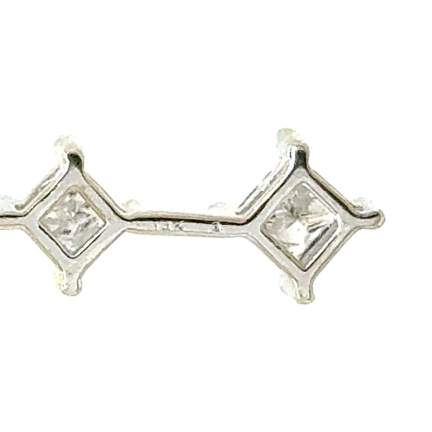 1/2ctw Diamond Three-Stone 14k White Gold Pendant 1.1g