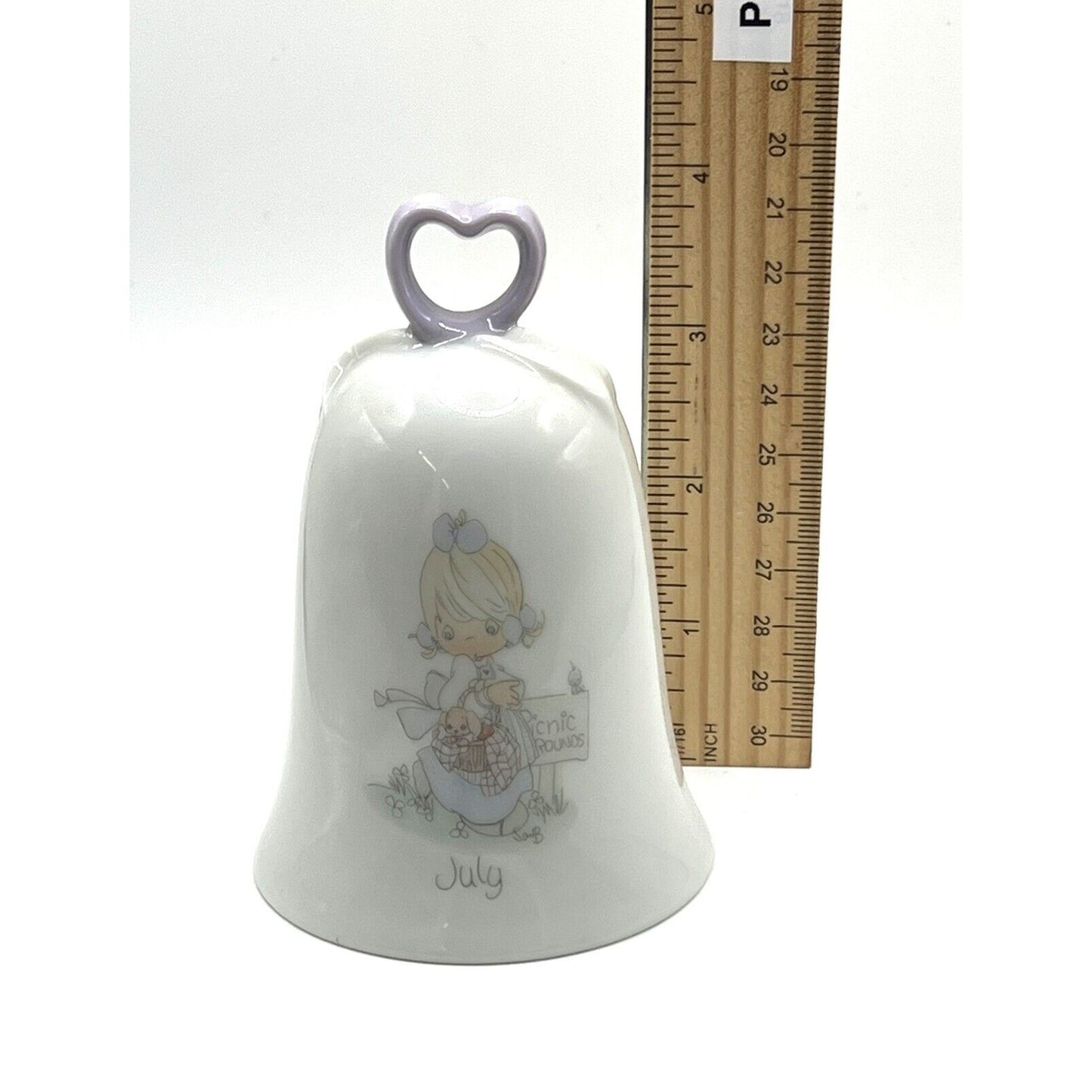 Precious Moments Porcelain Bell Month of July