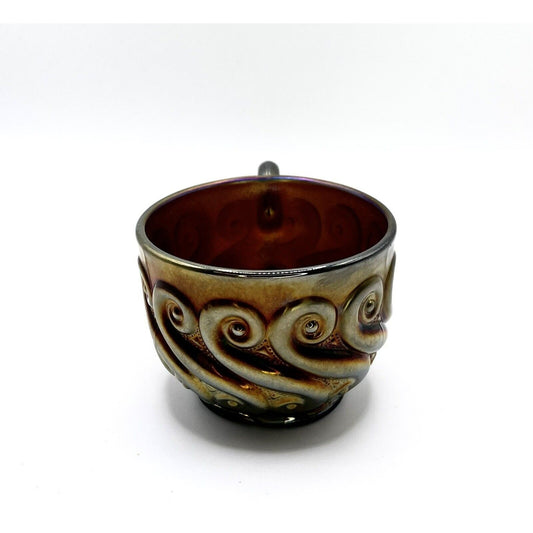 Vintage Carnival Glass Cup Dugan “S-repeat” Punch Cup in Amethyst