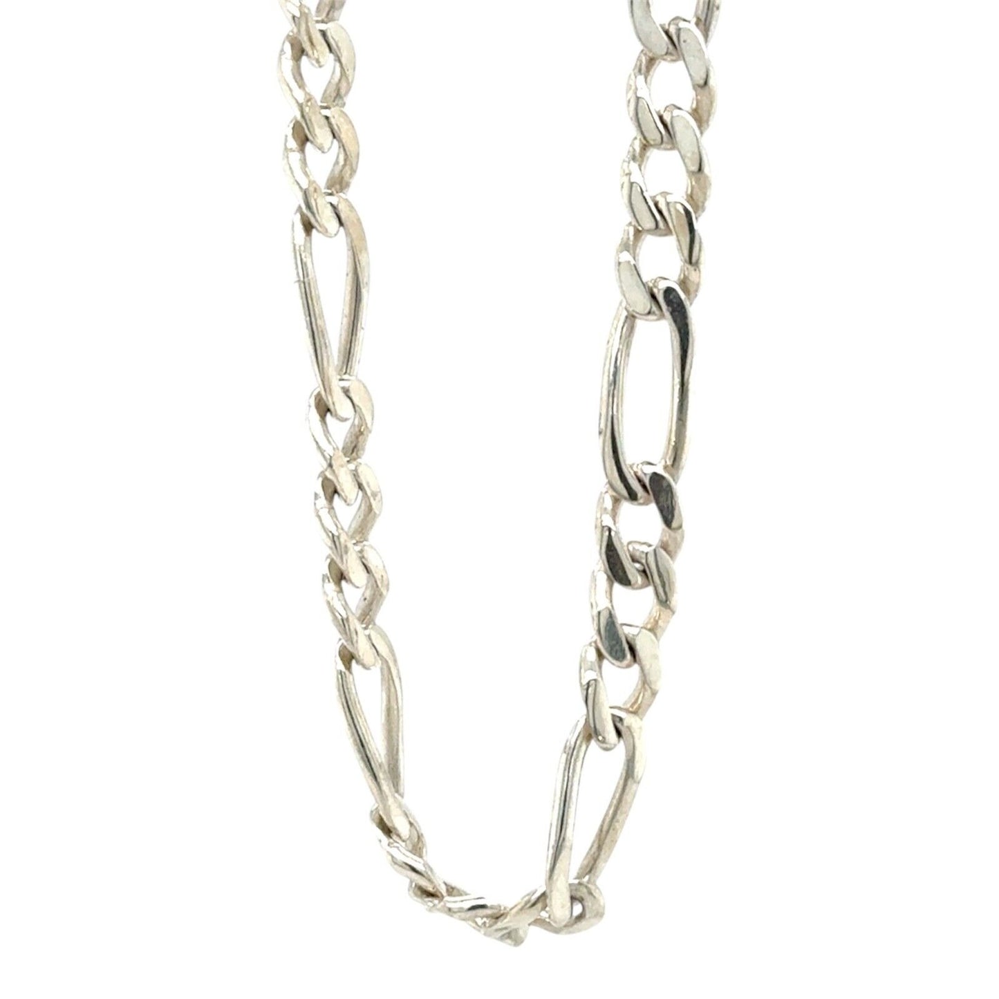 Figaro 20" Inch Sterling Silver Necklace Chain 23.0g
