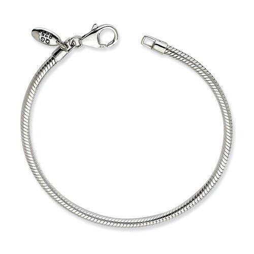 Sterling Silver Reflections Slide Bracelet Lobster Clasp 8 Inch