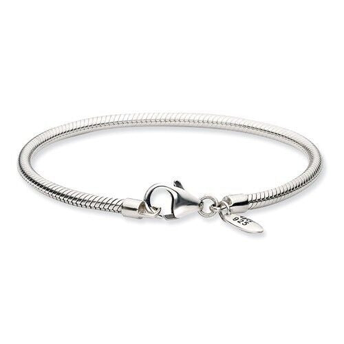 Sterling Silver Reflections Slide Bracelet Lobster Clasp 8 Inch