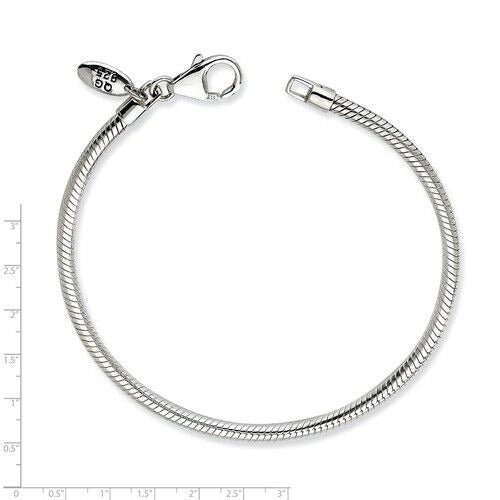 Sterling Silver Reflections Slide Bracelet Lobster Clasp 8 Inch