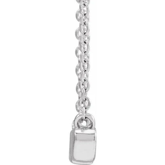 Sterling Silver Nana Script Necklace 18"