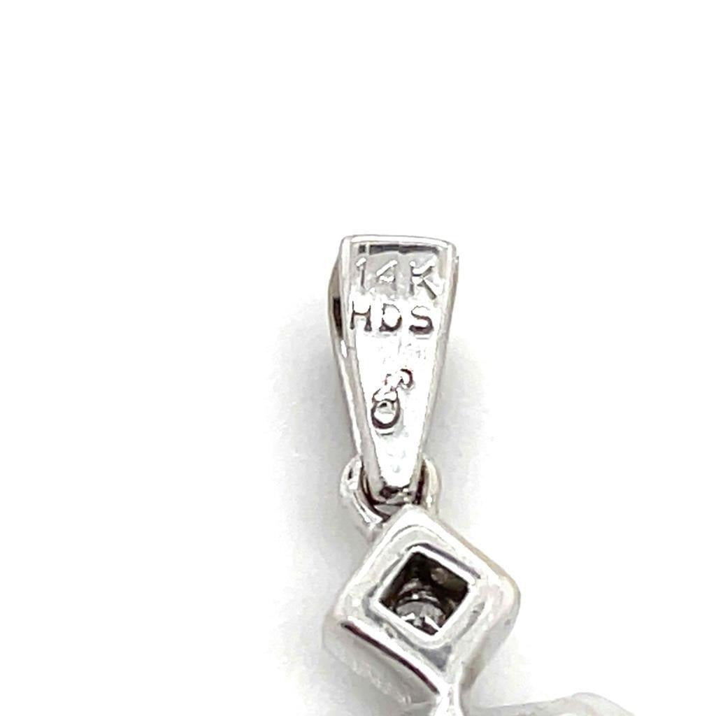1/2ctw Diamond Pendant 14K White Gold 2.4g