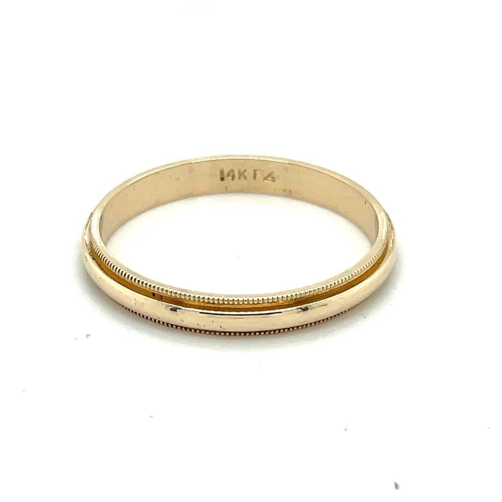 3mm Wedding Band Ring 14K Yellow Gold 2.8g Size 10.5