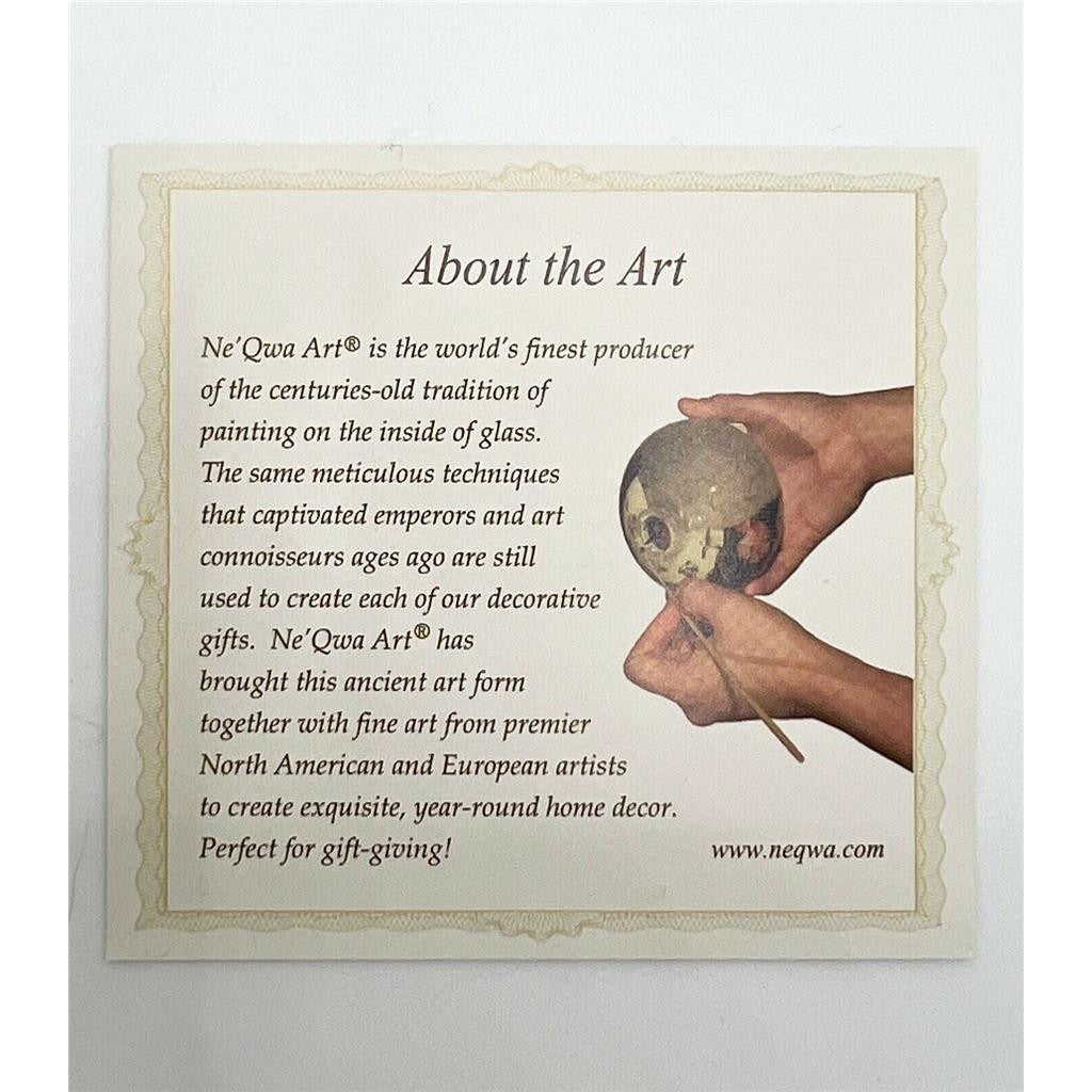 Ne'Qwa Art O Come Let Us Adore Him by Kitt Wichmann Hand painted Ornament