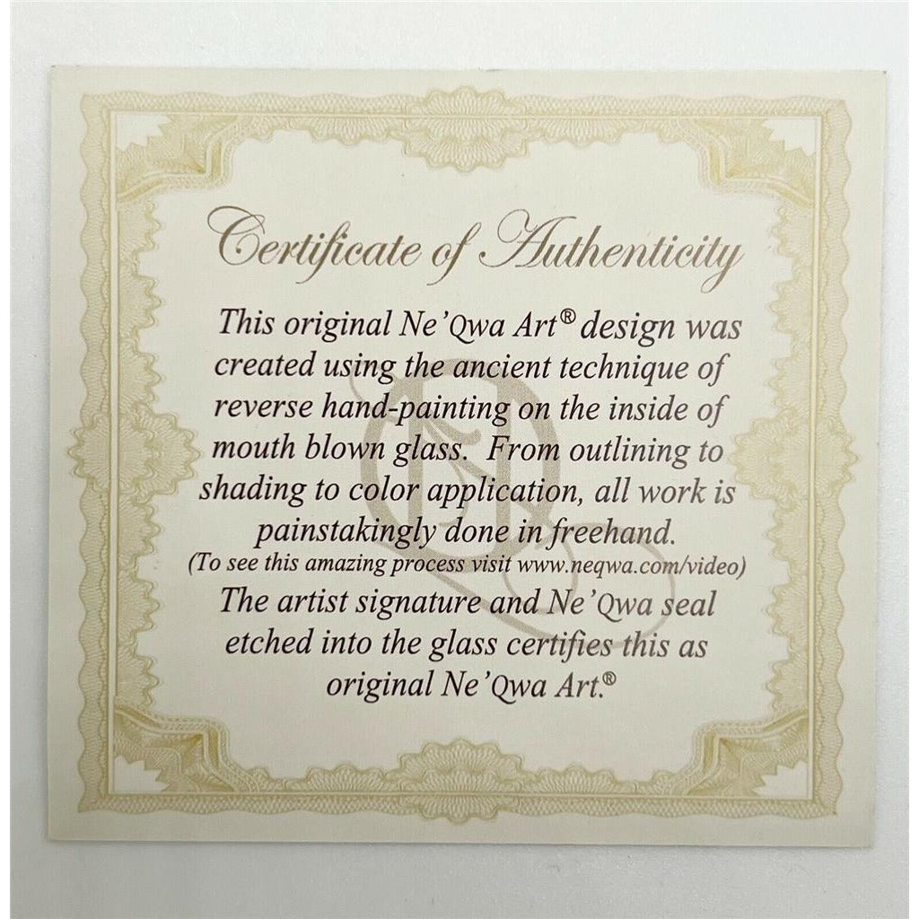 Ne'Qwa Art O Come Let Us Adore Him by Kitt Wichmann Hand painted Ornament