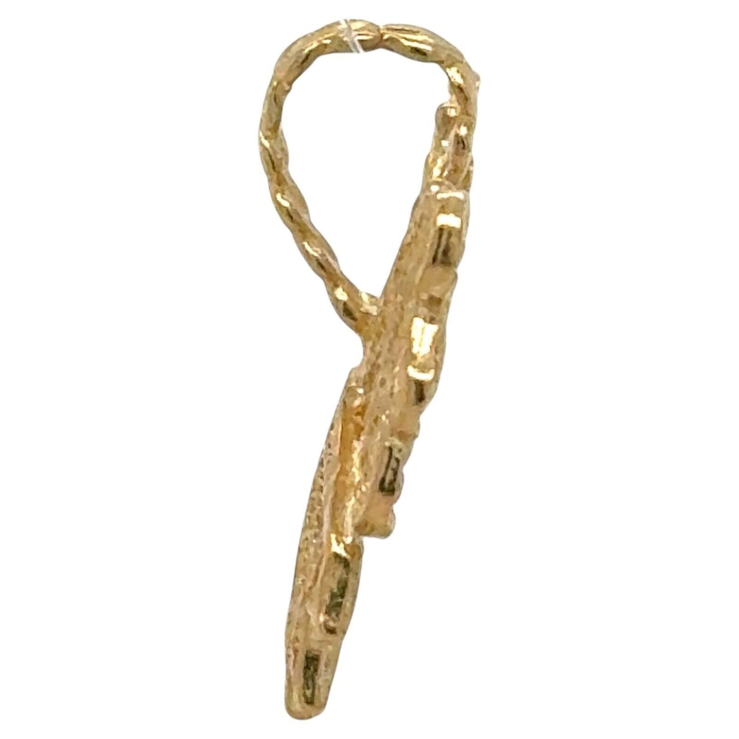 Butterfly 14k Yellow Gold Pendant Charm 2.7g