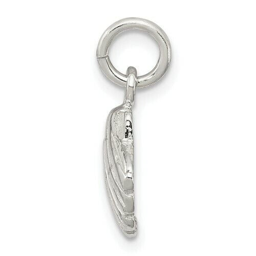 Sterling Silver Shell Pendant Charm 925 15mm x 13mm