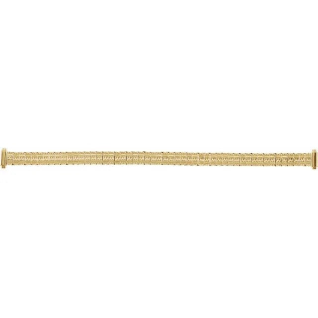 Ladies 8-10 mm Yellow Straight, Spring End Expansion Watch Band