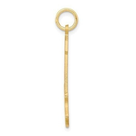 10k Solid Yellow Gold Guitar Pendant Charm 0.78g