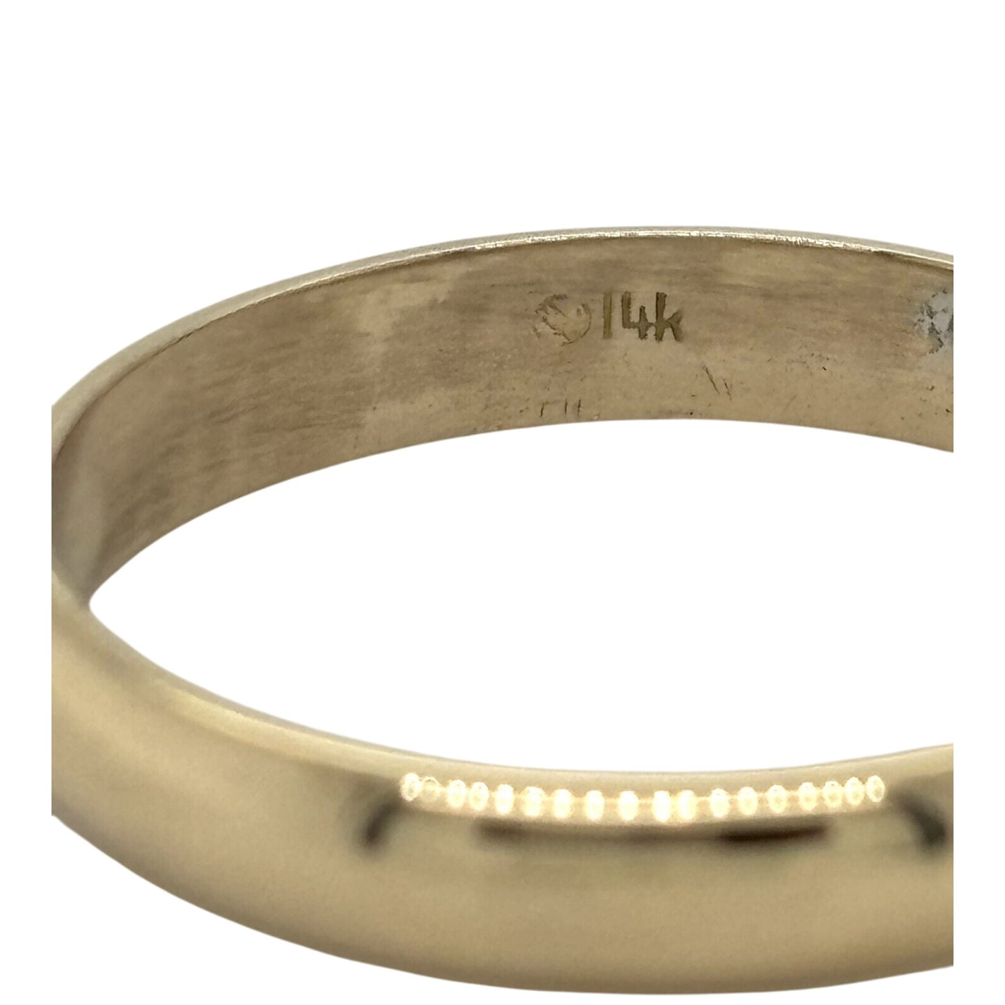 3.8mm Wedding Band Ring  14K Yellow Gold 3.9g Size 11.25