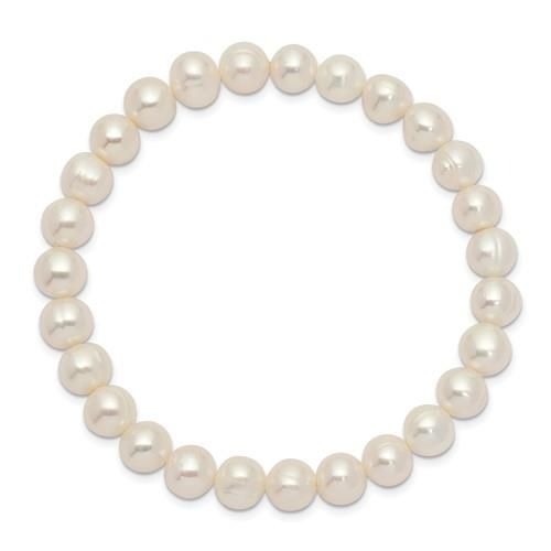Freshwater Cultured Pearl Stretch Bracelet 6-7mm White