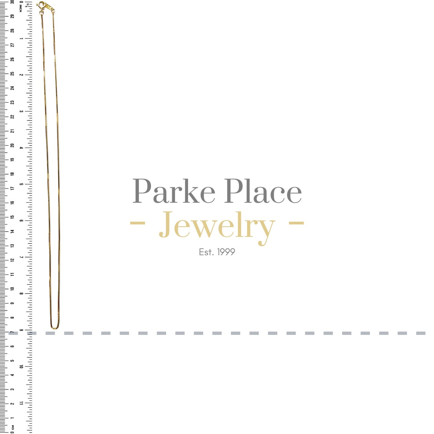 14k Yellow Gold 18 inch Box Chain 2.4g