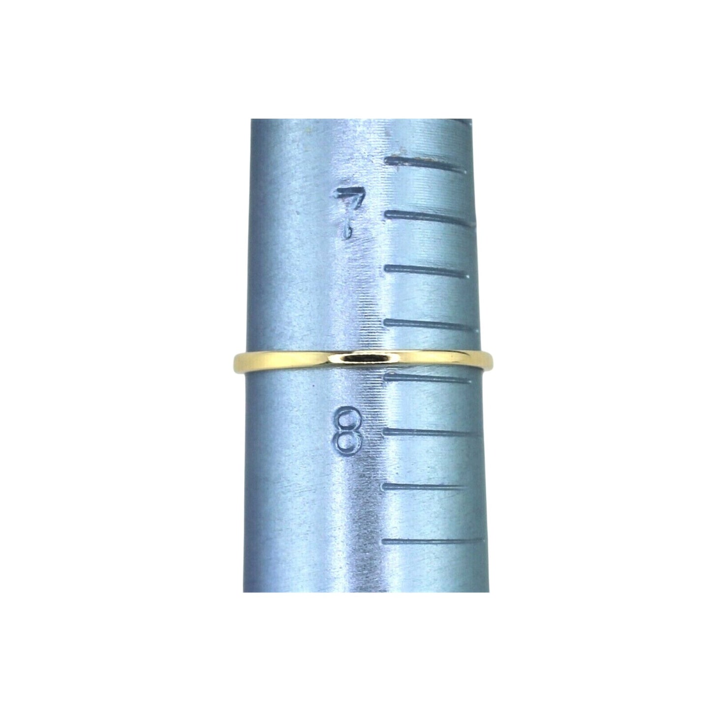 1/5 Ct Diamond Solitaire Ring 14K Yellow Gold Size 7.75